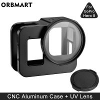 Aluminum Alloy case for GoPro Hero 8 black metal case frame cage UV filter for Go Pro 8 Camera Accessories