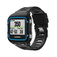 สำหรับสายนาฬิกาข้อมืออะไหล่ซิลิโคนสีทึบ Garmin Forerunner 920XT (สีดำ)