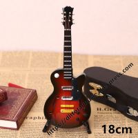 Mini Guitar Miniature Model Electric Guitar With Stand and Case Mini Musical Instrument Model Collection