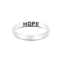 Silver thai  Hope ring silver   เครื่องประดับเงินแท้สลักคำว่าhope เงินแท้925