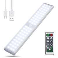 60 LED Under Cabinet Light With Remote USB Reargeable Cupboard Lights Wireless Closet Night Lamp For Stairs Wardrobe Kitchen