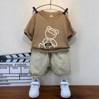 Boys Clothing Fashionable Suit Fashionable Summer Clothing 2023 New Fashion Baby Short Sleeve Handsome Childrens Summer Clothes