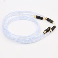 pair BD-S Silver plated RCA Auido interconnect cable With WBT-0144 plugs connection