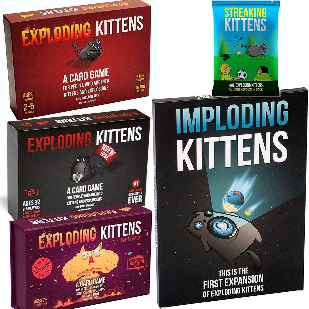 Exploding Kittens Recipes For Disaster Table Game Adult Board