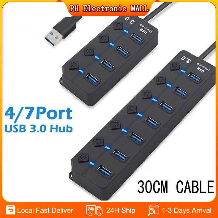 7 Ports Usb Port Extension 30 High Speed Usb Hub Lazada Ph 2772