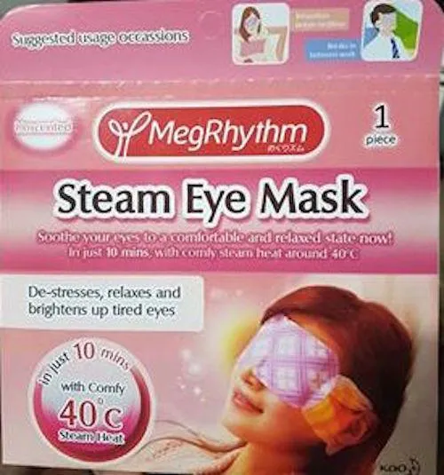 MegRhythm Steam Eye Mask, For Tired Eyes, Unscented, 1 pc Lazada PH