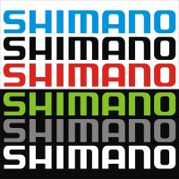 shimano สติกเกอร์ pvc กันน้ำ  ขนาด 2.5 x20 cm ราคา 19 บาท