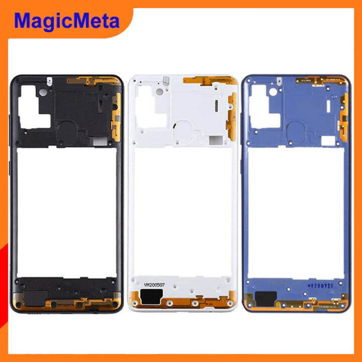 Magicmeta For Samsung Galaxy A21s A217 Full Housing Middle Frame With Replace Middle Frame With