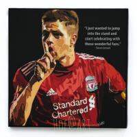 Steven Gerrard #2 สตีเวน เจอร์ราร์ด​ Liverpool ลิเวอร์พูล​ หง​ส์แดง​ รูปภาพ​ติด​ผนัง​ pop art พร้อมกรอบและที่แขวน ฟุตบอล​ กรอบรูป​​ ของขวัญ​​ ของสะสม