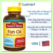 Viên uống dầu cá Omega-3 Fish Oil Nature Made, hũ 100 viên Hàng Mỹ