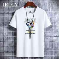 IELGY【 S-6XL 】เสื้อยืดผู้ชายคอกลมหลวมขนาดบวกพิมพ์เสื้อยืดผู้ชาย