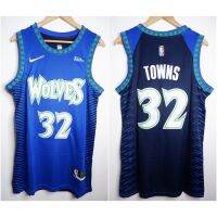 Jersey Basketball NBA WOLVES 32 KARL ANTHONY-TOWNS 75TH CITY EDITION DONGKER 21/22