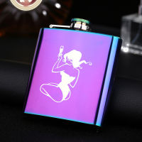 Portable Stainless Steel High Quality Hip Flask Whiskey Bottle Lady Nightclub Wine Glass Liquor Bottle Alcohol Cup Drinkware