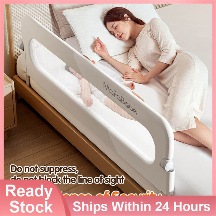 Mafababe Foldable Baby Bed Fence Height Adjustable Travel Folding The