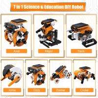 Stem Toys for Boys and Girls, 7-in-1 Education Solar Robot Toys Solar Powered by The Sun DIY Stem Projects for Kids Ages 8-12