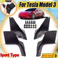 รถ Mudflaps สำหรับ Tesla รุ่น3 2016 2017 2018 2019-2021 Mud Flaps Splash Guards Mudguards Mud Flap ด้านหน้าด้านหลัง Fender Protector