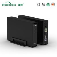 Blueendless wireless NAS Network Storage HDD Enclosure 3.5 Sata RJ45 USB 3.0 PC Hard Disk Case Expansion Box Personal