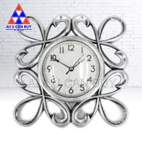 ALL U CAN BUY นาฬิกา นาฬิกาแขวนผนัง นาฬิกาวินเทจ นาฬิกาแขวนผนังทรงกลม นาฬิกาติดผนังทรงดอกไม้ นาฬิกาคลาสสิค  นาฬิกาสีบอร์นดำ