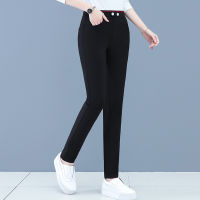 Harajuku High Waist Striped Letters Buttons Pants Female Good Quality Pencil Trousers Kpop Street Leisure Casual Pants S-4XL