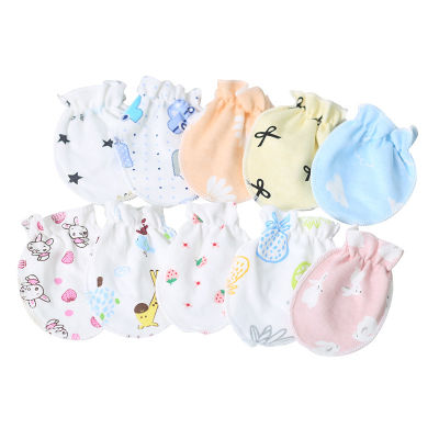 Anti-ถุงมือเกาสำหรับทารกแรกเกิด0-6-12เดือน