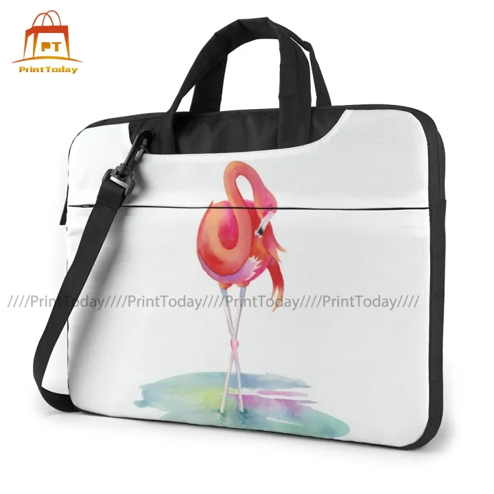 flamingo-laptop-bag-case-protective-vintage-computer-bag-bicycle-crossbody-laptop-pouch