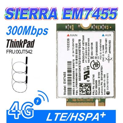 EM7455 Sierra Wireless FDD / TDD LTE 4G Module  Gobi6000 For Lenovo FRU: 00JT542 01AX756  T460 T460p L560 Йога 260 P50 Selfie Sticks