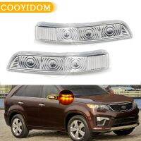 โคมไฟกระจกกระจกด้านข้างปีกมองหลัง3สัญญาณเลี้ยว LED สำหรับ Kia Sorento SX 2010 2011 2012 SX LX USA 2013กะพริบโคมไฟ