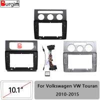 Car Radio Fascias Frame For Volkswagen VW Touran 2004-2015 9 inch Stereo Panel Wiring Harness Power Cable Canbus Mount Kit