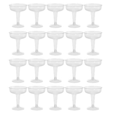 New Plastic Champagne Flutes Disposable - 100Pcs Clear Plastic Champagne Glasses for Parties Clear Plastic Cup