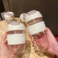 370ml500ml Coffee Cup Coffee Mug With Straw Plastic Water Bottles Travel Cup Portable Water Bottle Anti-Skid Juice Milk Cup