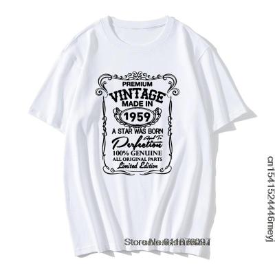 Made In 1959 Birthday Gift Men T Shirt 62 Years Present Design Vintage 100% Cotton O-Neck Tshirts Cheap Print Daddy Grandad Tees