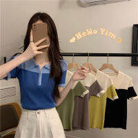 [ส่งเร็วพิเศษ!] Hello Yim เสื้อครอปแขนสั้น ดีเทลซิปรูดหน้า แขนล้ำ สีสันงดงามสะดุดตาNO.K318