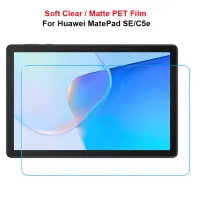 For Huawei MatePad SE / C5e 10.1" Front Slim Soft Clear / Matte No Fingerprint Screen Protector PET Explosion-proof Film Guard