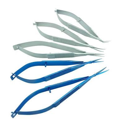 Ophthalmic Instruments High Quality Stainless Steel Scissors 11.5Cm Microscopic Fine Trabecular Scissors Tools