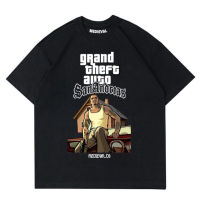 ? ✨ gta san andreas vintage เสื้อยืด nostalgia tshirt grand theft auto sanandreas rap tee เกมแร็ป