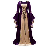 5XL สตรี Deluxe กำมะหยี่ Renaissance ชุดไอริชยุคกลาง Victorian เครื่องแต่งกายชุด Victoria คอสเพลย์ R ชุดแฟนซียาว Dress
