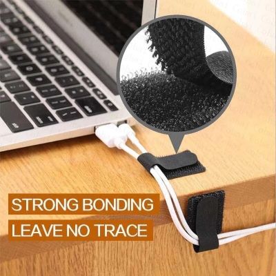 USB Cable Organizer Clips Management Cable Protector Ties Cord Holder For iPhone Xiaomi Earphone Mouse Clip Tape USB Wire Winder