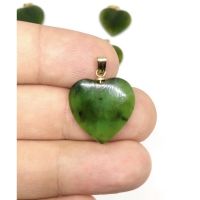 1Pc Natural Heart Nephrite Jade pendent Green Jade pendent AAA Quality jade jewelry Jade Pendent Available With Chain.