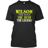 The Wilson Premium O-Neck Cotton T Shirt Men Casual Short Sleeve Tees Tops High Quality High Quality T Shirt