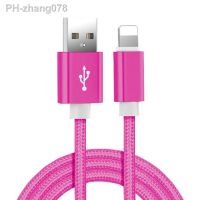 YJ ขายดีมากสายสำหรับ iPhone ชาร์จข้อมูล USB ไนลอนยาว3เมตร6S 7 8 14 Plus X XR XS 13 12 11 Pro Max 5S SE iPad Air สายชาร์จเร็ว