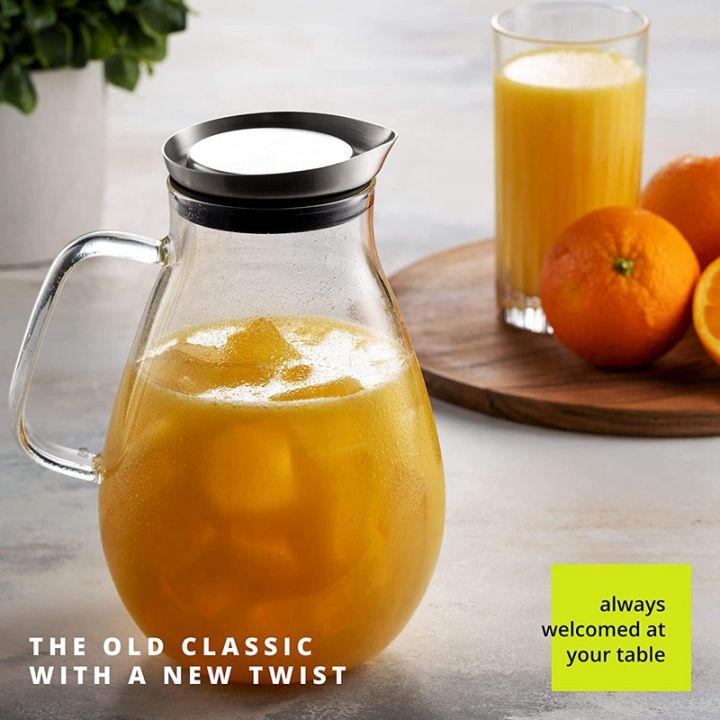 2500ml-glass-pitcher-with-lid-beautiful-lightweight-beverage-jug-carafe-with-handle-great-for-cold-amp-hot-drinks