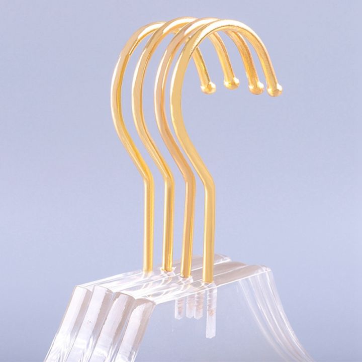 5-pcs-clear-acrylic-clothes-hanger-with-gold-hook-transparent-shirts-dress-hanger-with-notches-for-lady-kids