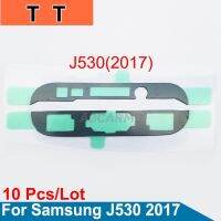 Aocarmo 10ชิ้นล็อตด้านหน้ากรอบที่อยู่อาศัยจอแสดงผล LCD หน้าจอกาวสติ๊กเกอร์กาวเทปสำหรับ S Amsung G Alaxy J530 J5 2017รุ่น