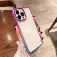 เคสหลังใสขอบสีทูโทน Case Realme5 / C3 / C21 / C35 / C12 / C25 / C25Y / Realme9i / C33 / C30 / C30S เคสโทรศัพท์ เรียวมี เคสกันกระแทก เคสใส เคสซิลิโคน