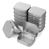 Metal Containers-12 Pack Metal Tin Box Mini Portable Box Containers for Drawing Pin Bead Earring Jewelry Storage