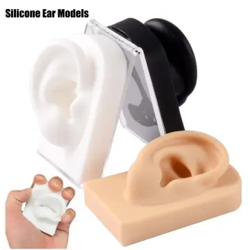 Baluue Ear Model Silicone Tunnels for Ears Silicone Earrings Ear Piercing  Earrings Simulation Ear Model Earrings