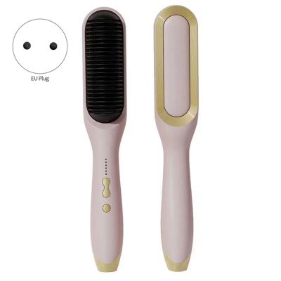 ♣ Negative Ion Straightener Comb Hair Care Thermostatically Anti Scalding Straight And Curly Hair Styling Brush