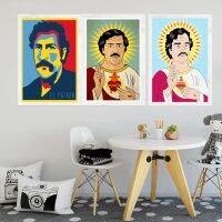 ภาพวาดศิลปะที่มีชื่อเสียงของ Pablo Escobar Retro Canvas HD โปสเตอร์สมัยใหม่เหมาะสำหรับห้องนั่งเล่น Wall Home ตกแต่งและแฟนๆของ Narcos TV Show