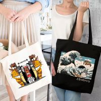 Totoro Shopping Bag Bolso Handbag Cotton Jute Bag Bag Reciclaje Shoping Sac Tissu Canvas Tote Bag Women Hand Bag Free Shipping