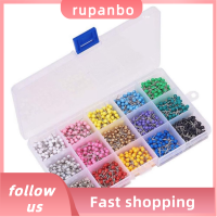 RUPANBO039392692ไข่มุกพลาสติกทรงสีสันสดใสหลากสีจำนวน900ชิ้น0.79X0.40นิ้วอุปกรณ์สำนักงาน